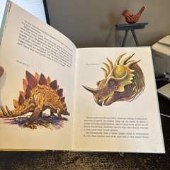 RARE! Merrigold Press Dinosaurs Giants Of The Past 1974 Hardcover Vintage VG