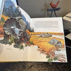 RARE! Merrigold Press Dinosaurs Giants Of The Past 1974 Hardcover Vintage VG