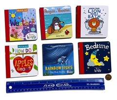 Mixed Set Of 6 Mini Board Books Chick-Fil-A 4 in. Baby Toddler Stocking Stuffer