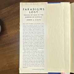 Paradigms Lost by John L. Casti, Hardcover, 1989, First Edition, Dust Jacket