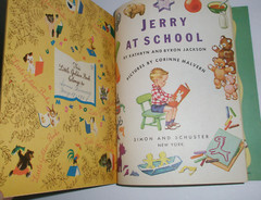 Little Golden Book Jerry At School Complete Puzzle „A” 1st Edition 1950 #94