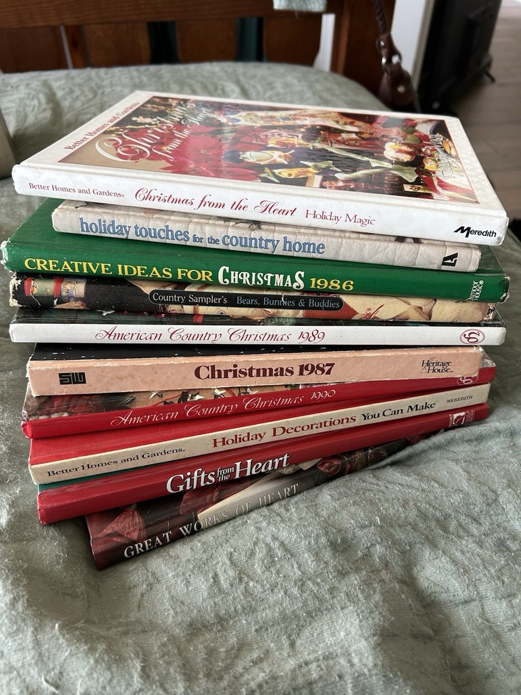 Collection Of 10 Vintage 1980s-1990s Holiday Idea Books Including Better Homes
