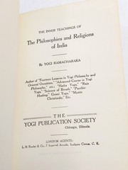 The Philosophies and Religions of India by Yogi Ramacharaka 1930 Hardcover