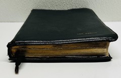 Vntg Black Oxford KJV HOLY BIBLE Leather New Scofield Edition Thumb Index c.1967