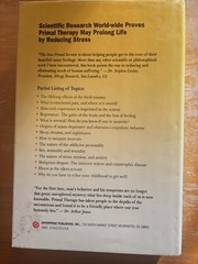 The New Primal Scream and 2 other books by Dr. Arthur Janov