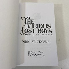 Nikki St Crowe Vicious Lost Boys Complete Series 2024 TPB Novel Blackwell House