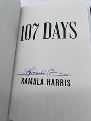 Kamala Harris Vice President Signed Autographed Book 107 Days Hardcover