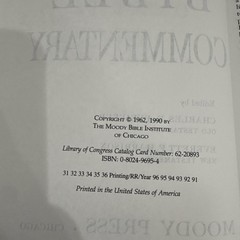 The Wycliffe Bible Commentary, Moody Bible Institute of Chicago, Hardcover 1990