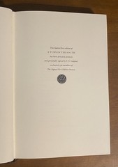 Signed 1st Ed A Turn in the South V.S. Naipaul Franklin Library Leather 1989