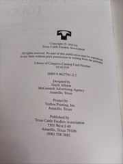 The Finishing Touch by Charles E. Ball/Texas Cattle Feeders 1992