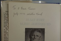 Texana- True Tales of Central Texas by Willie Kemp- Signed_ 381 pages illustrate