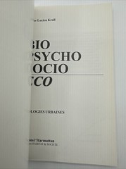 Bio Psycho Socio Eco French Urban Ecologies Urbaines 1996 Paperback 240 Pages