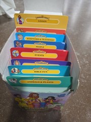 Grolier The Beginners Bible Flash Cards in Box Christian Kids Homeschool Sunday