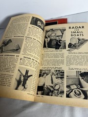 Vtg Popular Electronics Magazine October 1954 1st Issue. Feb 1955 Poor Condition