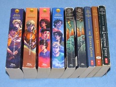 9 Book Lot: HEROES OF OLYMPUS 1-4 & PERCY JACKSON 1-5 by Rick Riordan ~DISNEY