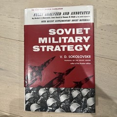 Soviet Military Strategy by Sokolovskii (Hardcover, 1963) Rand Corporation RARE
