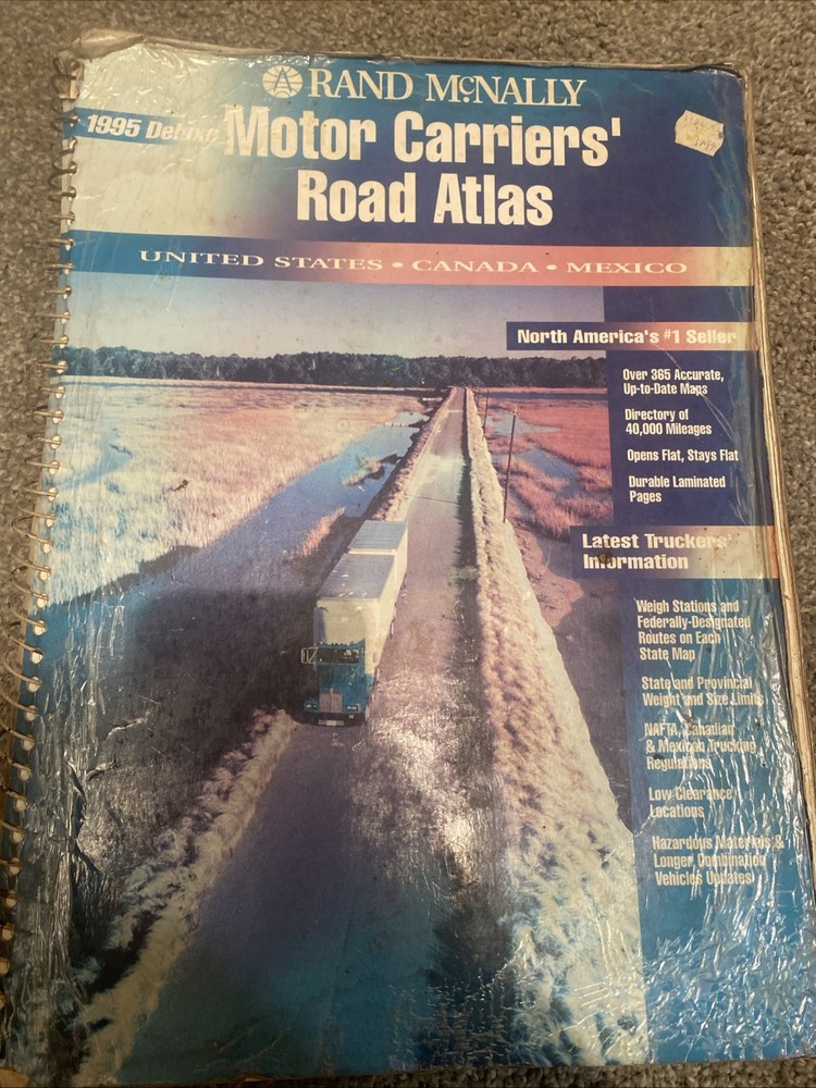 Rand McNally 2020 Deluxe Motor Carriers’ Road Atlas United States Canada Mex…