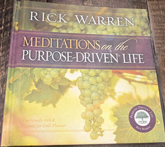 Rick Warren Meditations on the Purpose-Driven Life Hardcover Inspirio English