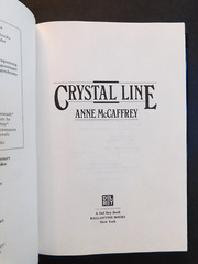 ANNE McCAFFREY True 1st ed 1992 CRYSTAL LINE hardcover w/jacket 294 pages Unread