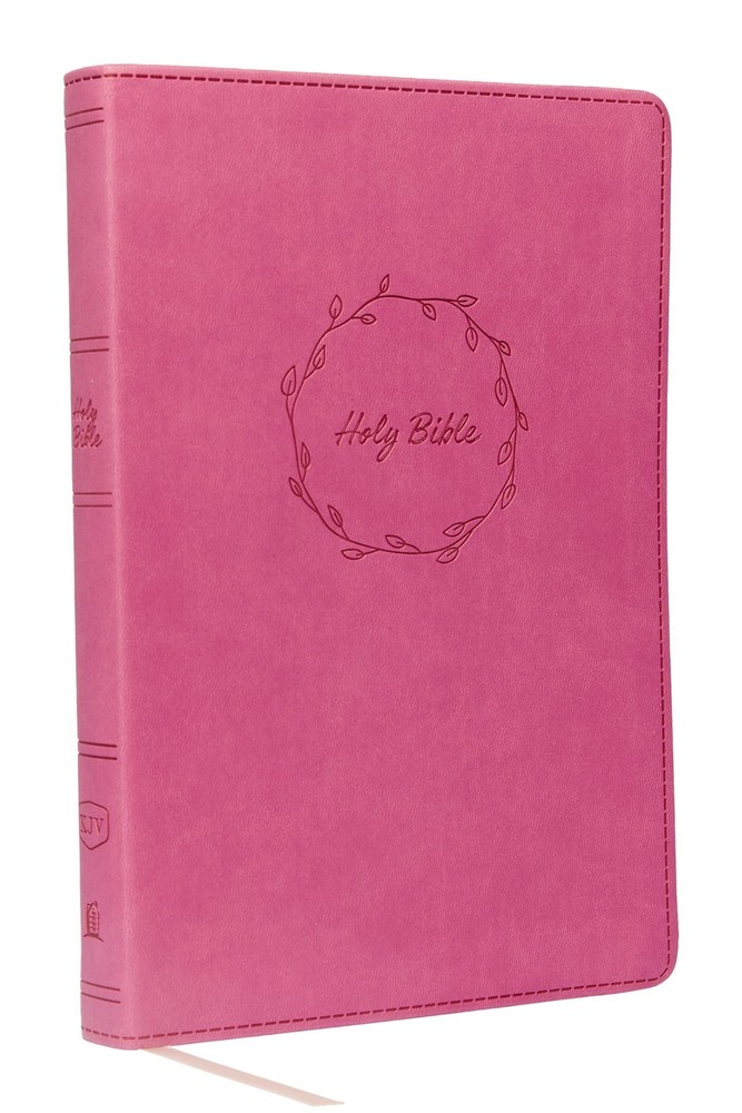 KJV Holy Bible: Value Large Print Thinline, Pink Leathersoft, Red Letter,…