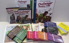Challenger Phonics Fun Learning Set DVDs Books Cards Readers Incomplete Some New
