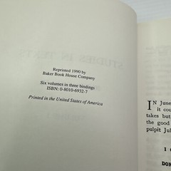 Studies in Texts Joseph Parker Volume 1 HC 1990 Baker Book House Religion Christ