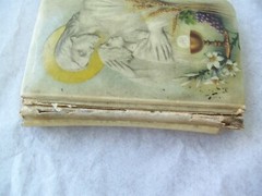 Vtg Little Key of Heaven Prayer book 1937! CELLUOID COVER! CRUCIFIX! GILDED
