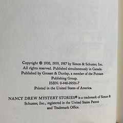 Lot Of 3 Vintage Nancy Drew Books Carolyn Keene 1930s 1960s 1980s Hardcover