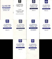 9 GLASS ’89 Books XVth International Congress on Glass Leningrad, Technical Text