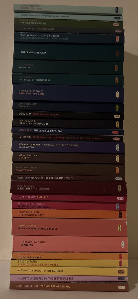 (33) NYRB (New York Review Books) John Williams TOVE JANSSON Babitz + many more