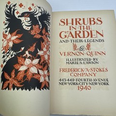 Shrubs in their Garden and their Legends Vernon Quinn Illustr Lawson 1940 ExLib