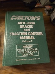 Chiltons 1995 Antilock Brakes & Traction Volume II Professional Edition GM