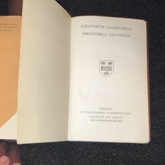 Oxford Classical Texts Homeri Opera IV Homer Latin Hardcover w/ Dust Jacket