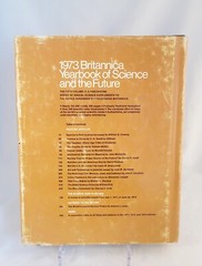 1973 Britannica Yearbook Of Science & The Future 1972 Hardcover/DJ 448 Pages
