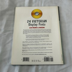 New 24 Victorian Display Fonts CD-ROM and Book Dover