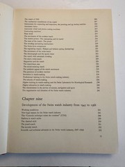 Technique and History of the Swiss Watch 2nd Ed 1970 272 pages & Color plates