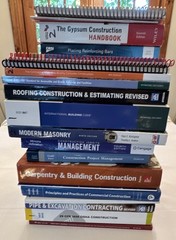 NASCLA Commercial Contractors License Textbooks and Manuals-Tabbed & Highlighted
