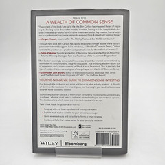 A Wealth Of Common Sense By Ben Carlson Hardcover Wiley Bloomberg Press – VG
