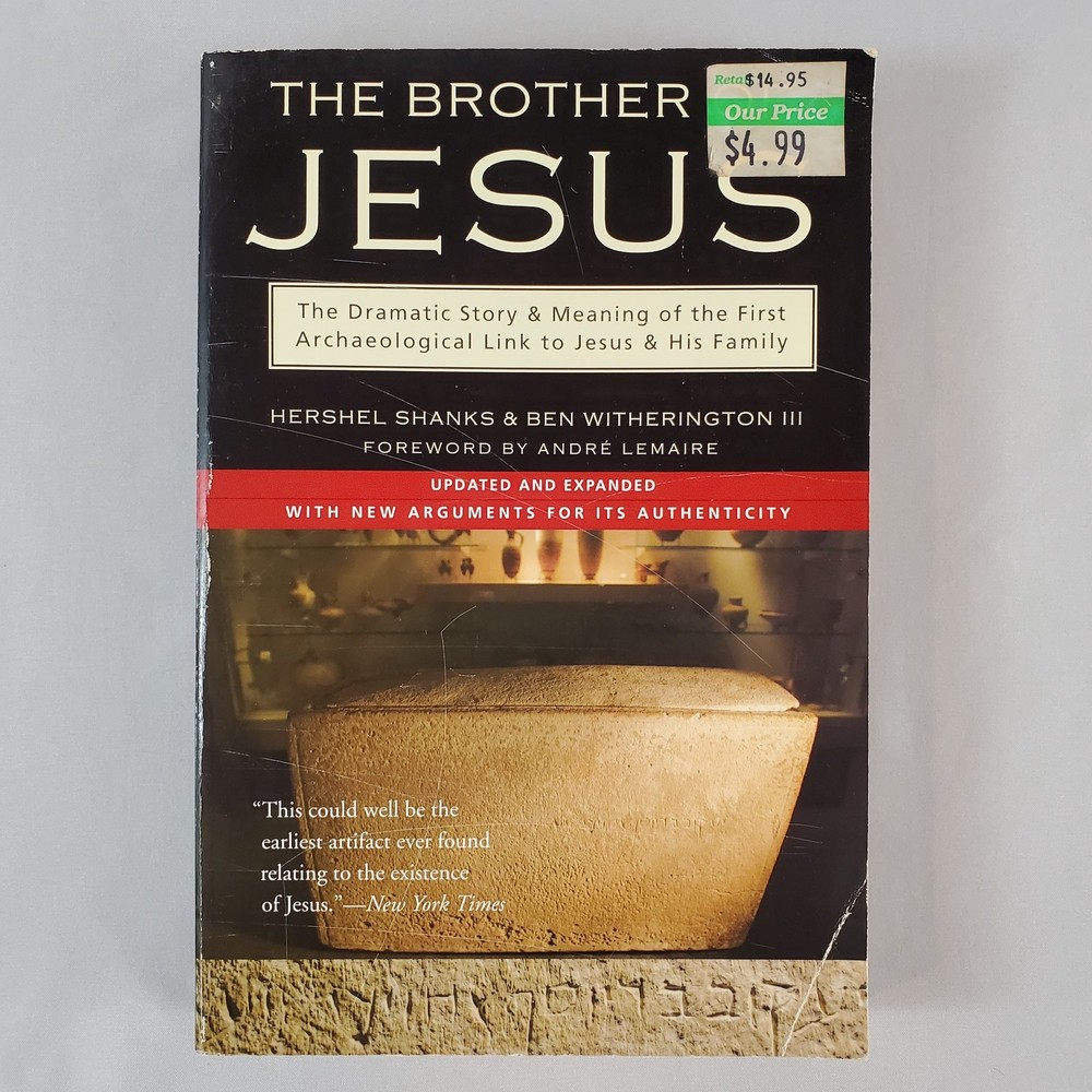 The Brother of Jesus PB Book James Ossuary Hershel Shanks & Ben Witherington III