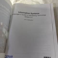 Gallaugher Information Systems: A Manager’s Guide to Harnessing Technology v 9.1