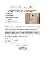 Glenn Beck SIGNED The Christmas Sweater A Novel 2008 First Edition Hardcover COA