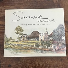 Sarawak Sketchbook 2005 Hardcover HCDJ Malaysia Tribal Art Anthropology