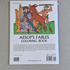 Aesop Aesop Aesop’s Fables Coloring Book Illustrated 1972 PB Dover Series