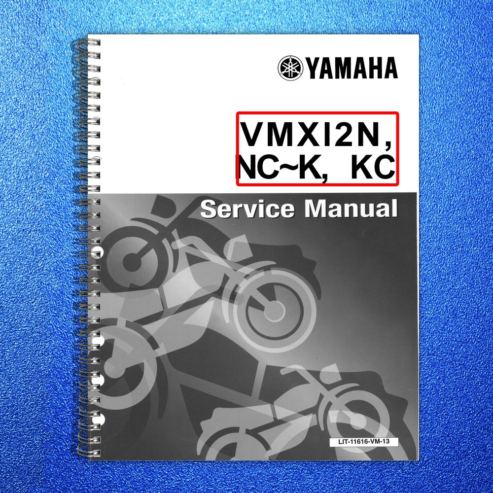 YAMAHA VMAX VMX12 Motorcycle Service Manual – STEEL WIRE BOUND – TOUGH COVERS