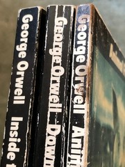 George Orwell books, lot of 3 Penguin UK editions, Animal Farm, Inside the Whale