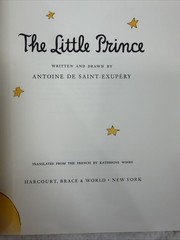 Vintage The Little Prince Harcourt Hardcover Illustrated Classic Book English Ed