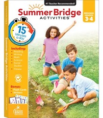 Summer Bridge Activities 3rd to 4th Grade Workbook, Activity Book with Math,…