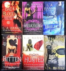 L.A. Banks~Lot 6 PB~Vampire Huntress Legend Series 1-4-Crimson Moon 1-2~LN/VG