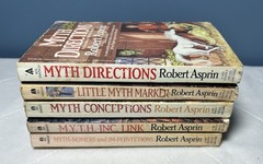 Robert Aspirin Books FIVE Myth Adventures Series Paperback 1980s Vintage