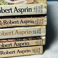 Robert Aspirin Books FIVE Myth Adventures Series Paperback 1980s Vintage